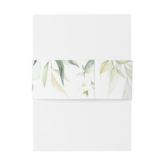 Eukalyptus Greenerity Wedding Einladungsbanderole (Rückseitenbeispiel)