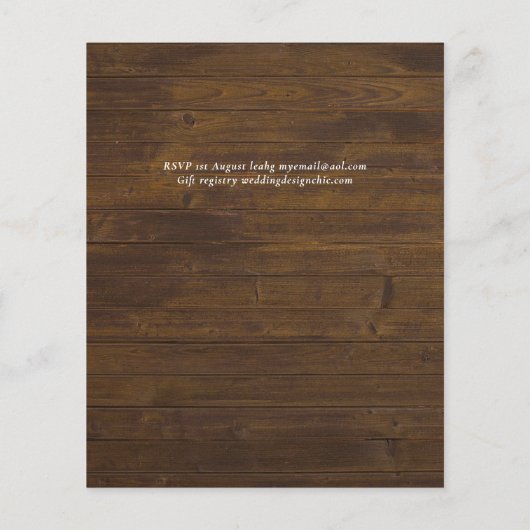 Eukalyptus Greenerity Wedding Flyer (Hinten)