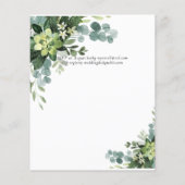 Eukalyptus Greenerity Wedding Flyer (Hinten)
