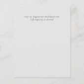 Eukalyptus Greenerity Wedding Flyer (Hinten)