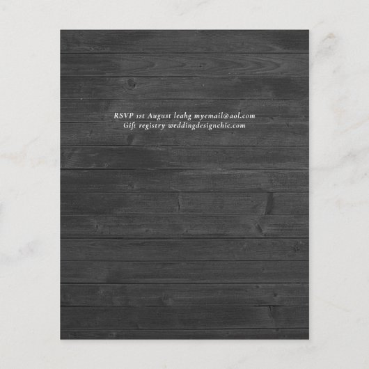 Eukalyptus Greenerity Wedding Flyer (Hinten)