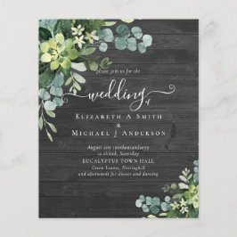 Eukalyptus Greenerity Wedding Flyer