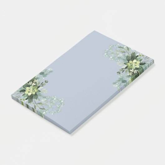 Eukalyptus Greenerity Wedding Foliage Babys Atem Post-it Klebezettel (angewinkelt)