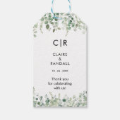 Eukalyptus Greenerity Wedding Geschenkanhänger (Vorderseite)