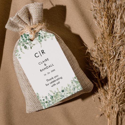 Eukalyptus Greenerity Wedding Geschenkanhänger