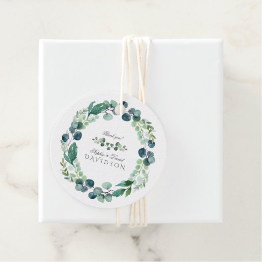 Eukalyptus Greenerity Wedding Geschenkanhänger (Beispiel)