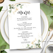 Eukalyptus Greenerity Wedding Menu Card Einladung