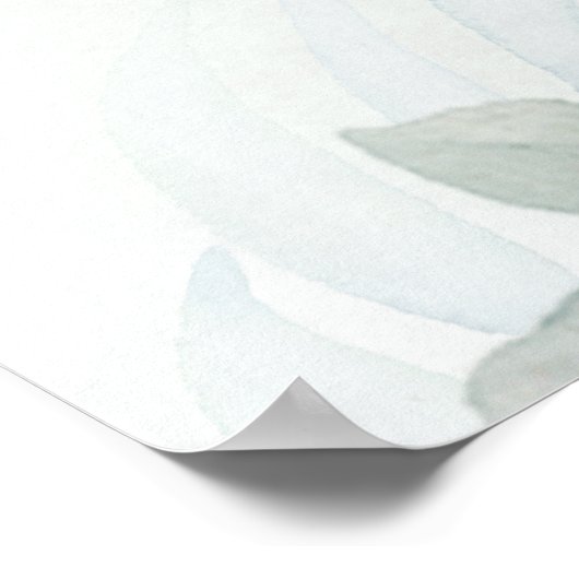 Eukalyptus Greenerity Wedding Poster (Ecke)