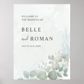 Eukalyptus Greenerity Wedding Poster (Vorne)