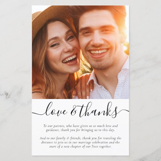 Eukalyptus Greenerity Wedding Program (Rückseite)