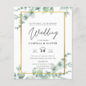 Eukalyptus Greenerity Wedding QR CODE Modernes Bud Flyer (Vorne)