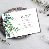 Eukalyptus Greenerity Wedding Response Card RSVP Karte