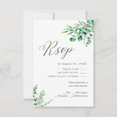 Eukalyptus Greenerity Wedding RSVP