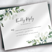 Eukalyptus Greenerity Wedding RSVP Card