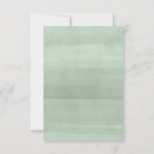 Eukalyptus Greenerity Wedding RSVP Karte (Rückseite)