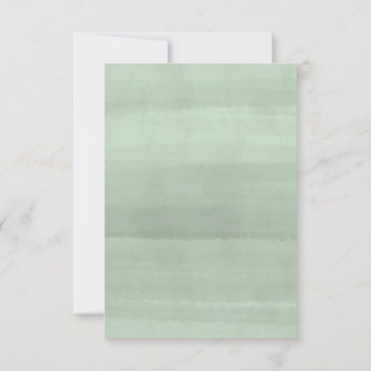 Eukalyptus Greenerity Wedding RSVP Karte (Rückseite)