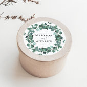 Eukalyptus Greenerity Wedding Runder Aufkleber