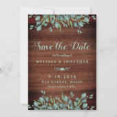 Eukalyptus Greenerity Wedding Save The Date (Vorderseite)