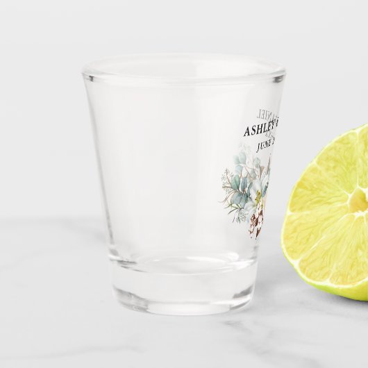 Eukalyptus Greenerity Wedding Schnapsglas (Links)