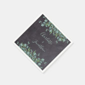Eukalyptus Greenerity Wedding Serviette (Ecke)