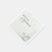 Eukalyptus Greenerity Wedding Serviette (Ecke)