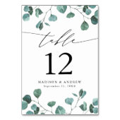 Eukalyptus Greenerity Wedding Tischnummer (Rückseite)