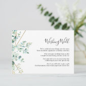 Eukalyptus Greenerity Wishing Well Card Begleitkarte (Stehend Vorderseite)