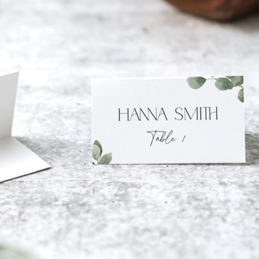 Eukalyptus Greenername Sitzfläche Grün Platzkarte