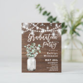 Eukalyptus Greenery 3 Foto Grad Einladung (Stehend Vorderseite)