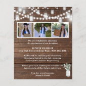 Eukalyptus Greenery 3 Foto Grad Einladung (Rückseite)