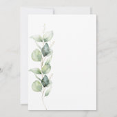 Eukalyptus Greenery 60. Geburtstagsparty Einladung (Rückseite)