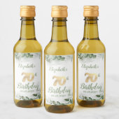 Eukalyptus Greenery 70. Weinetikett (Flaschen)