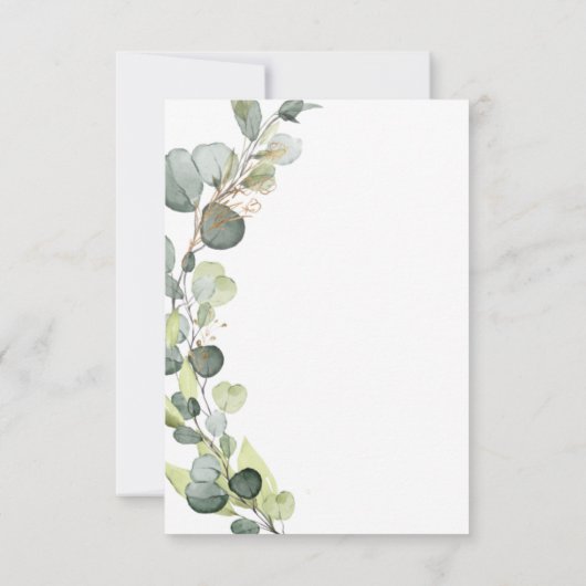 Eukalyptus Greenery Abschluss Class of 2023 Einladung (Rückseite)