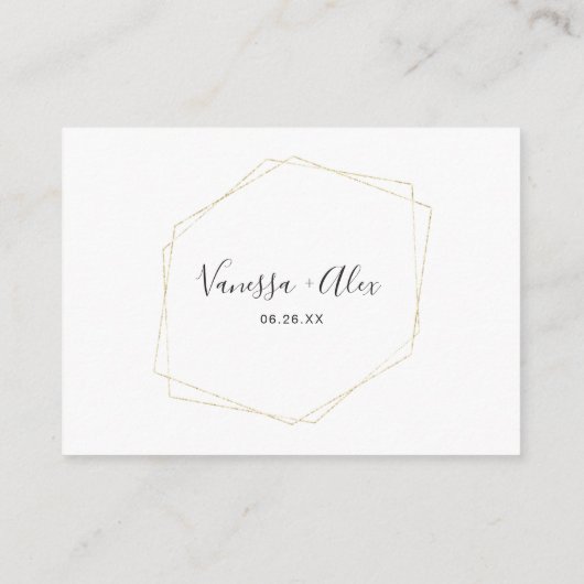 Eukalyptus Greenery and Gold Frame Honeymoon Fund Begleitkarte (Rückseite)