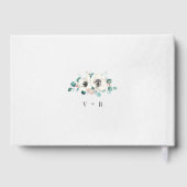 Eukalyptus Greenery Anemone Rustikale Hochzeit Gästebuch (Rückseite)