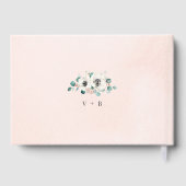 Eukalyptus Greenery Anemone Rustikale Hochzeit Gästebuch (Rückseite)
