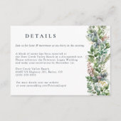 Eukalyptus Greenery | Angaben zur Hochzeit Begleitkarte (Vorderseite)