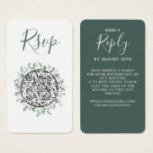 Eukalyptus Greenery B Wedding Website QR Code UAWG (Vorne & Hinten)