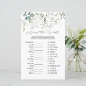 Eukalyptus Greenery Baby Rund um das Weltspiel (Stehend Vorderseite)