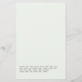 Eukalyptus Greenery Baby Rund um das Weltspiel (Rückseite)