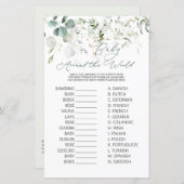 Eukalyptus Greenery Baby Rund um das Weltspiel (Vorne/Hinten)