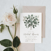 Eukalyptus Greenery Blätter Brautparty Einladung