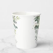 Eukalyptus Greenery Blätter Watercolor Pappbecher (Links)