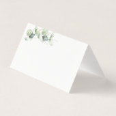 Eukalyptus Greenery Blätter Wedding Platzkarte (Rückseite)