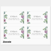 Eukalyptus Greenery Bloom Rücksendeadresse Rechteckiger Aufkleber (Blatt)