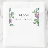 Eukalyptus Greenery Bloom Rücksendeadresse Rechteckiger Aufkleber (Tasche)