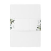 Eukalyptus Greenery Bloral Wedding Einladungsbanderole (Rückseitenbeispiel)