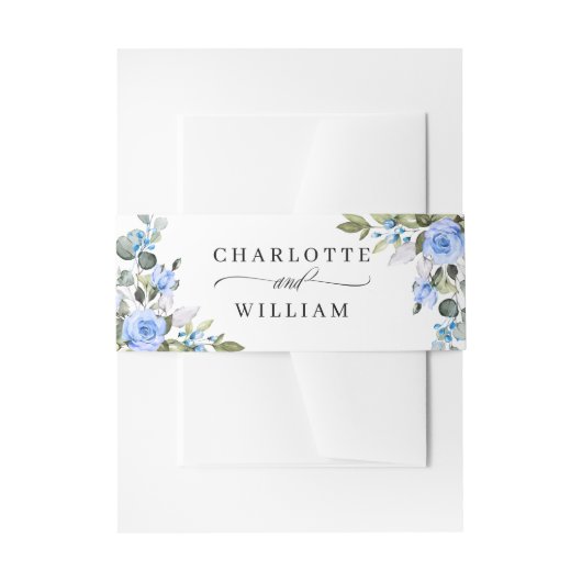 Eukalyptus Greenery Bloral Wedding Einladungsbanderole (Vorderseite Beispiel)