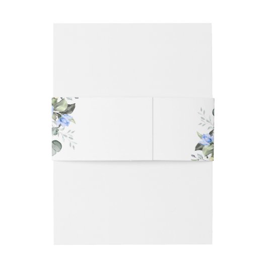 Eukalyptus Greenery Bloral Wedding Einladungsbanderole (Rückseitenbeispiel)