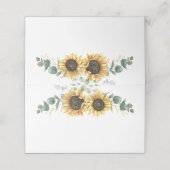 Eukalyptus Greenery Blumenblume Hochzeit Platzkarte (Außenseite Aufgefaltet)